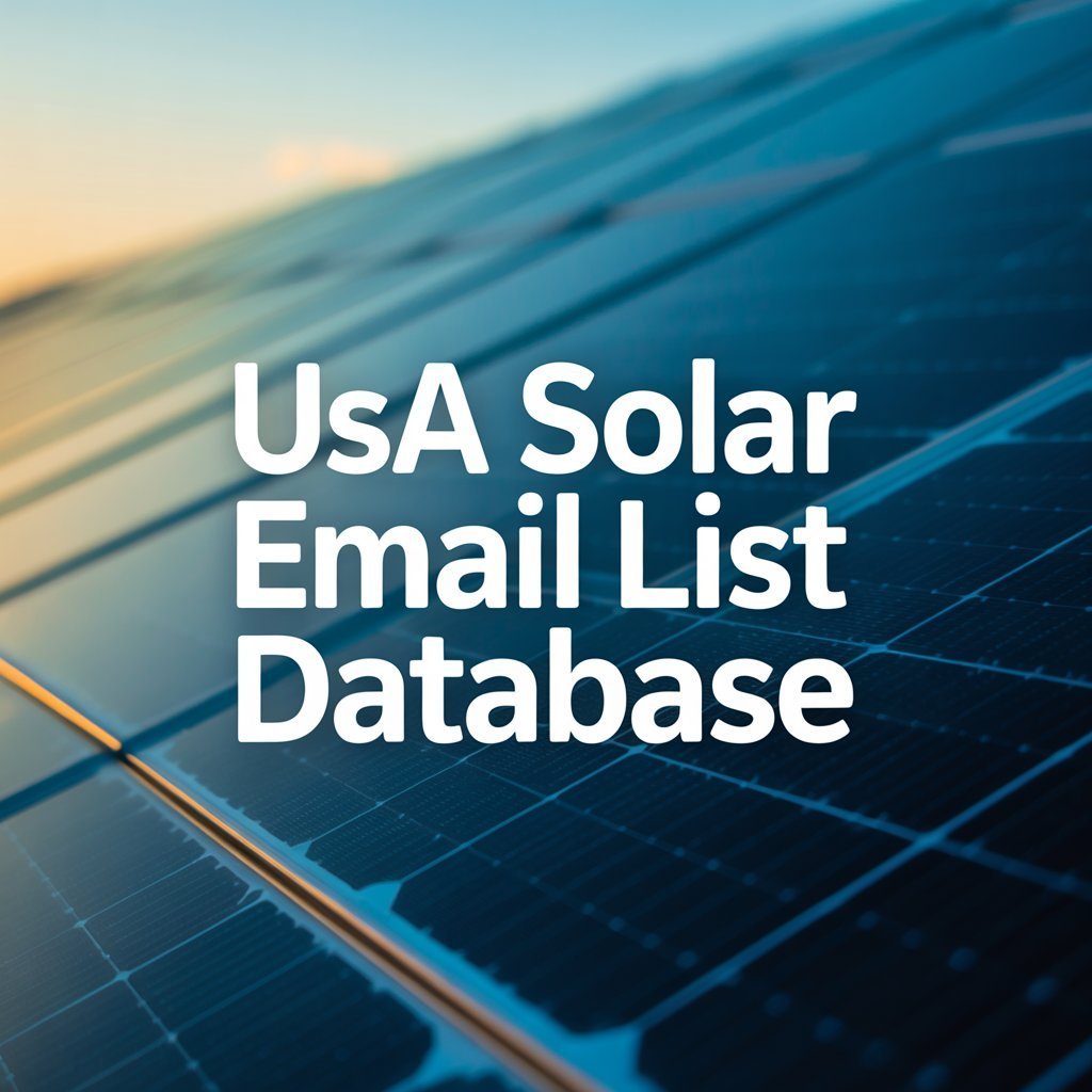 USA Solar Email List Database